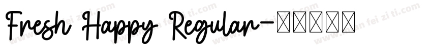 Fresh Happy Regular字体转换